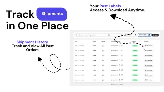 GLS Shipping Labels Hungary screenshot