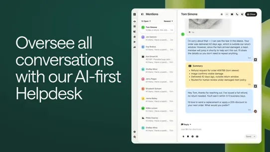 Fin AI Agent &amp; Intercom screenshot