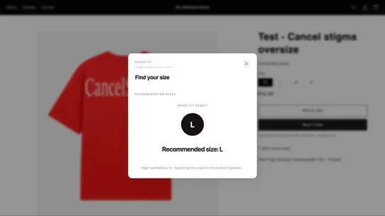 Fit find screenshot