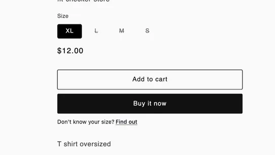 Fit find screenshot