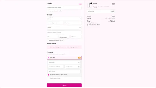 Carti Checkout Theme Builder screenshot