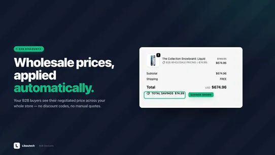 Libautech ‑ B2B Discounts screenshot