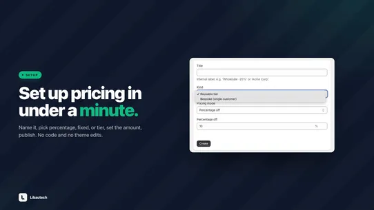 Libautech ‑ B2B Discounts screenshot