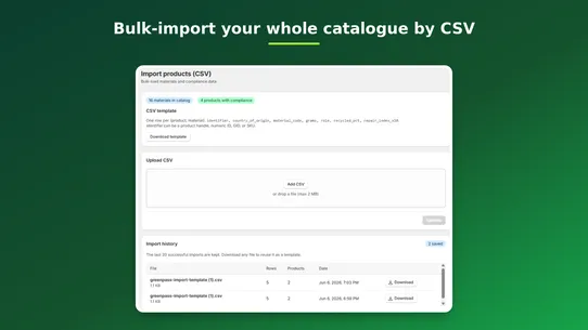 EU GreenPass Eco Compliance screenshot