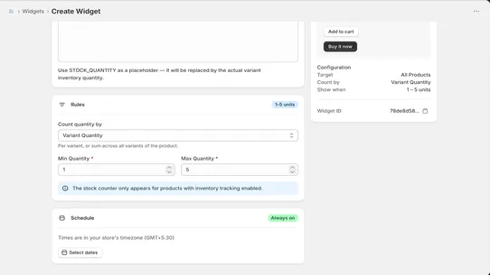 Drip ‑ Low Stock Urgency screenshot
