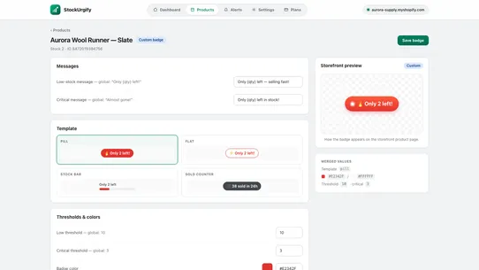 StockUrgify screenshot