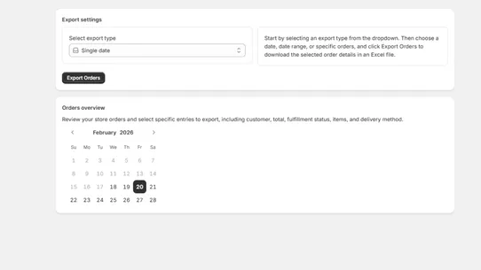 SMMP Order Exporter screenshot