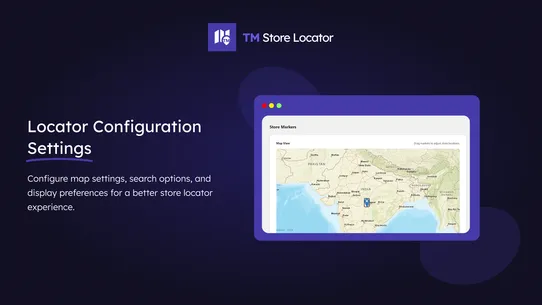 TM Store Locator ‑ Google Maps screenshot