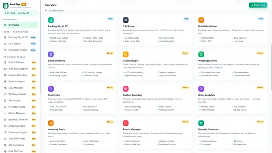 PackSlip — Packing Slip &amp; Orde screenshot