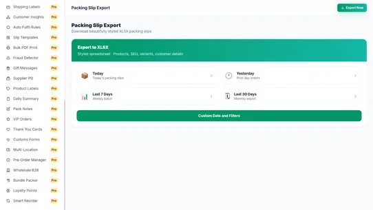 PackSlip — Packing Slip &amp; Orde screenshot