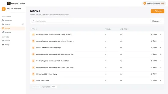 PugSync: AI‑Powered Blog Posts screenshot