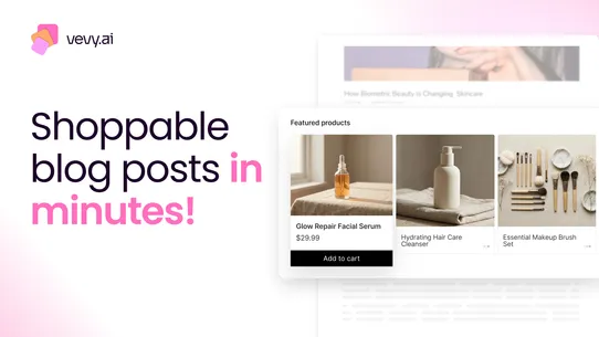 vevy: SEO Blog Builder, Writer screenshot