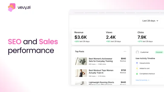 vevy: SEO Blog Builder, Writer screenshot