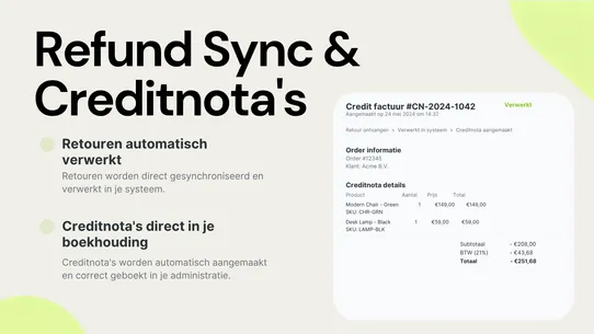 Acumulus Sync screenshot