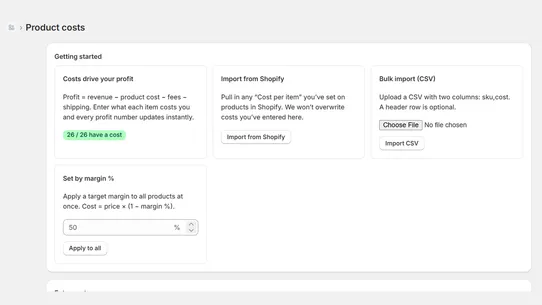 Profit Calculator screenshot
