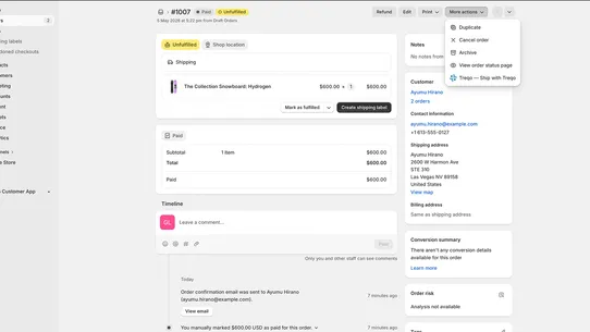 Treqo: Smart Shipping &amp; Custom screenshot
