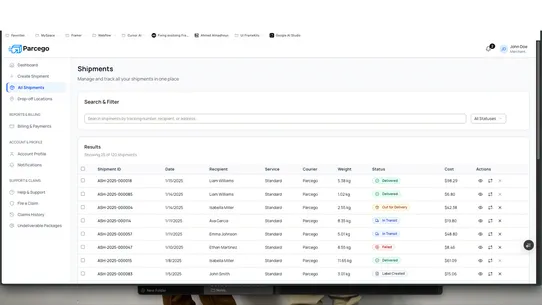 Parcego screenshot