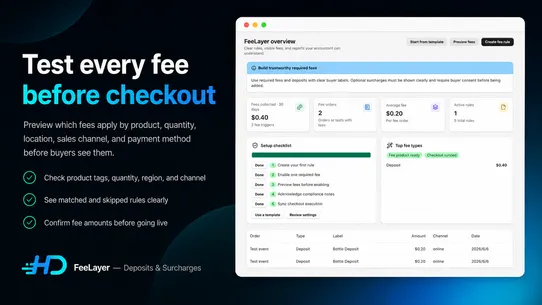 FeeLayer:Deposits &amp; Surcharges screenshot