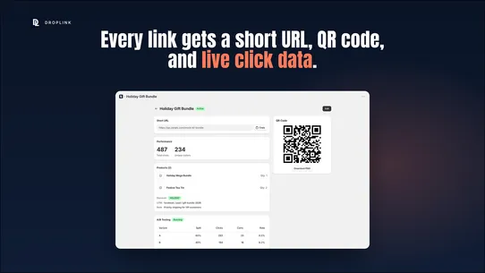 DropLink Checkout Links screenshot