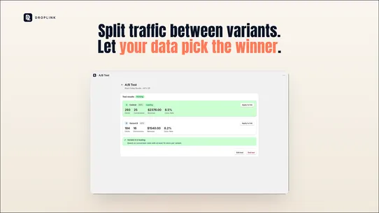 DropLink Checkout Links screenshot