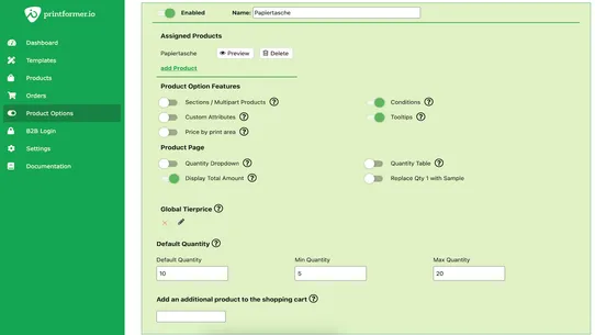 printformer IO screenshot