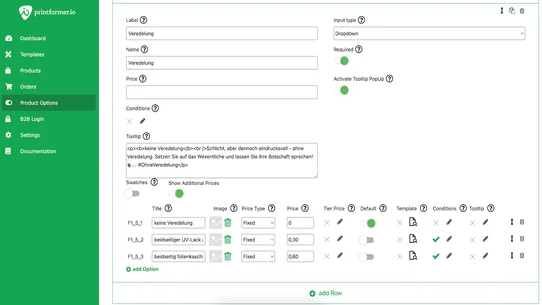 printformer IO screenshot