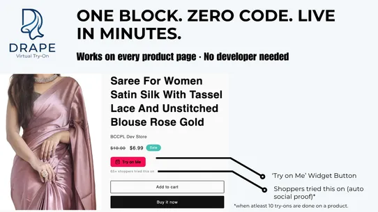 Drape Virtual Try‑On screenshot