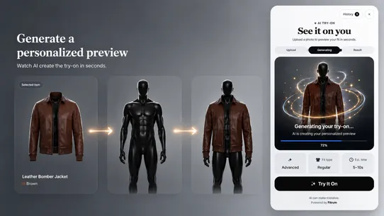FitRum AI Virtual Try‑On screenshot