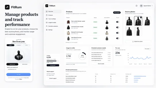 FitRum AI Virtual Try‑On screenshot