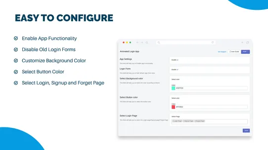 Extendons Animated Login screenshot