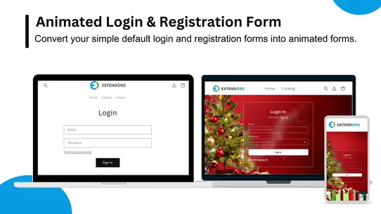 Extendons Animated Login screenshot