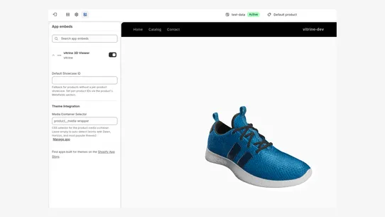 vitrine screenshot