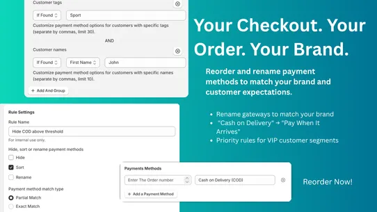 Checkout IQ: Payment Rules screenshot