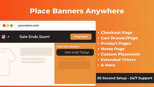 Hoppy Announcement Bar, Banner screenshot