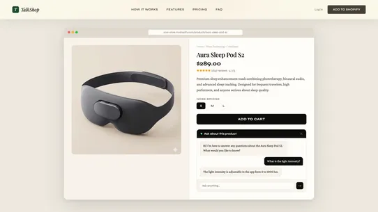 Talkshop screenshot