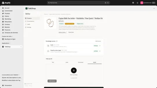 Talkshop screenshot