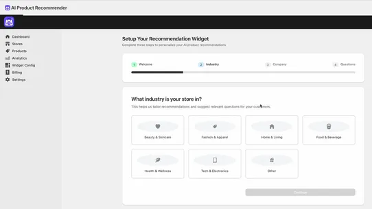 AI Product Recommender screenshot