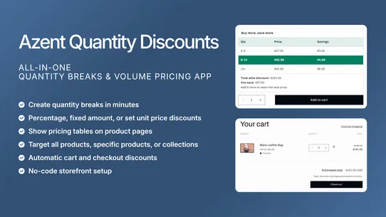 Azent ‑ Quantity Discounts screenshot