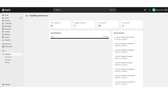 DataWing screenshot
