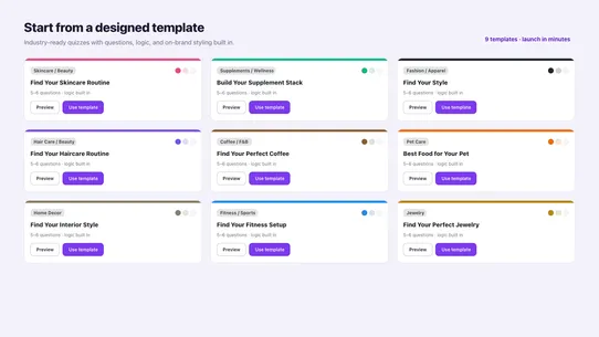 Matchly ‑ Quiz &amp; Forms Builder screenshot