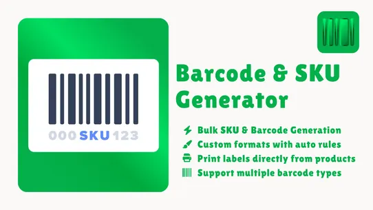 BSG ‑ Barcode &amp; SKU Generator screenshot