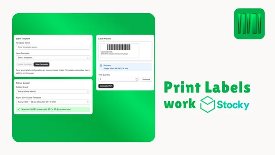BSG ‑ Barcode &amp; SKU Generator screenshot