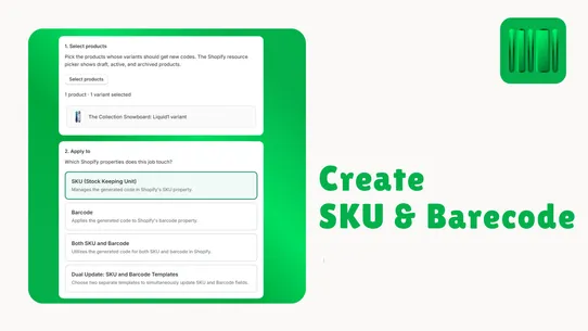 BSG ‑ Barcode &amp; SKU Generator screenshot