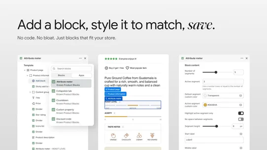 Krown Product Blocks screenshot