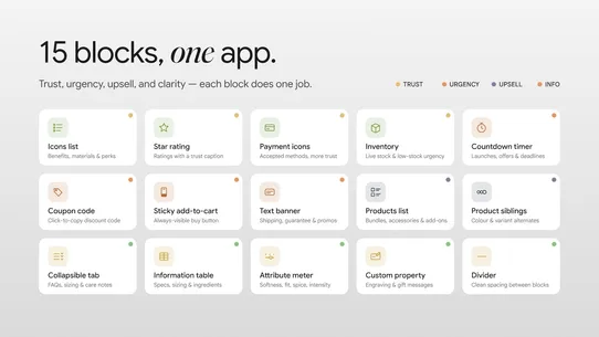 Krown Product Blocks screenshot