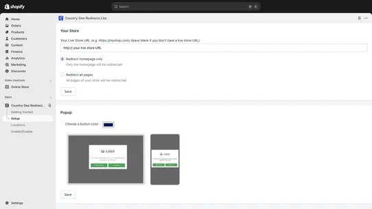 Country Geo Redirects Lite screenshot