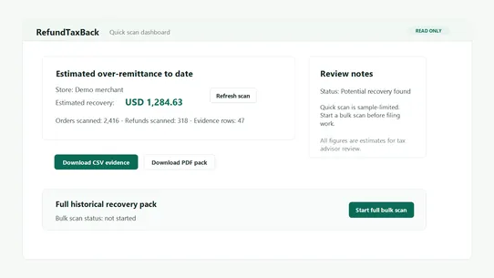 Radom RefundTaxBack screenshot