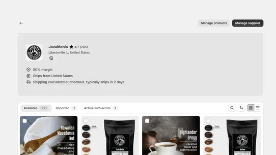 JavaMania Partner Connect screenshot