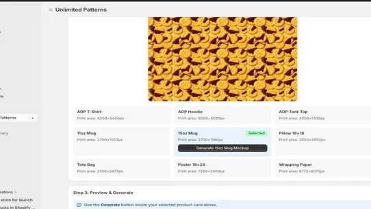 Pattern Shops screenshot