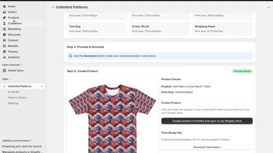 Pattern Shops screenshot